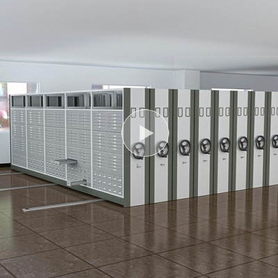 China factory custom wholesale intelligent mobile shelving steel space saver archives rack Uni-ms-53