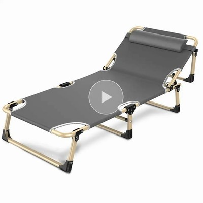 China factory wholesale custom portable camping folding bed Uni-cf-33