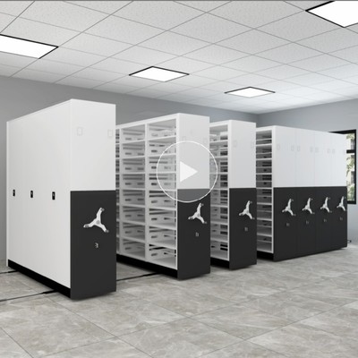 China factory custom wholesale intelligent mobile shelving steel space saver archives rack Uni-ms-45