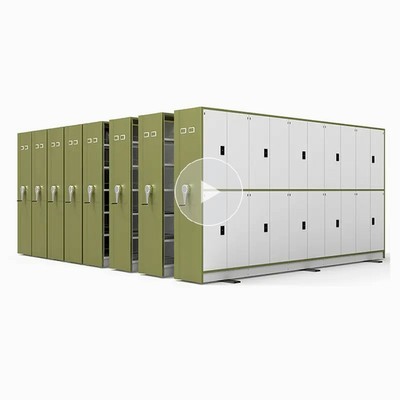 China factory custom wholesale intelligent mobile shelving steel space saver archives rack Uni-ms-35