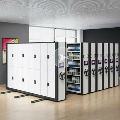 China factory custom wholesale intelligent mobile shelving steel space saver archives rack Uni-ms-19