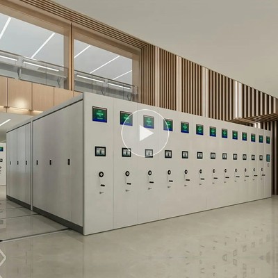 China factory custom wholesale intelligent mobile shelving steel space saver archives rack Uni-ms-52